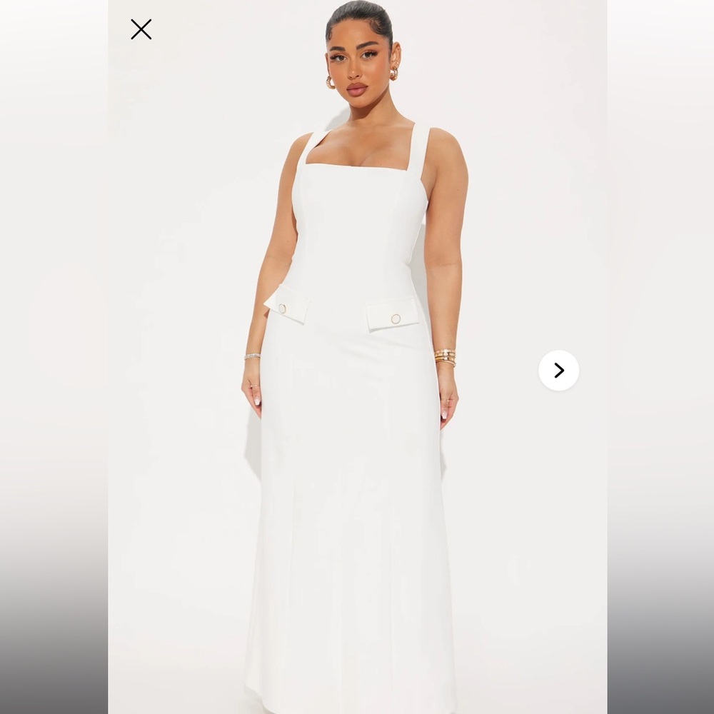 NWT Fashion Nova White Sleeveless Dress